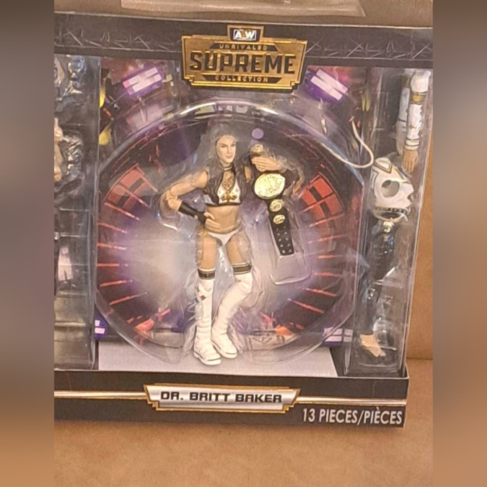 Brand New AEW Supreme Collection Dr. Britt Baker Action Figure